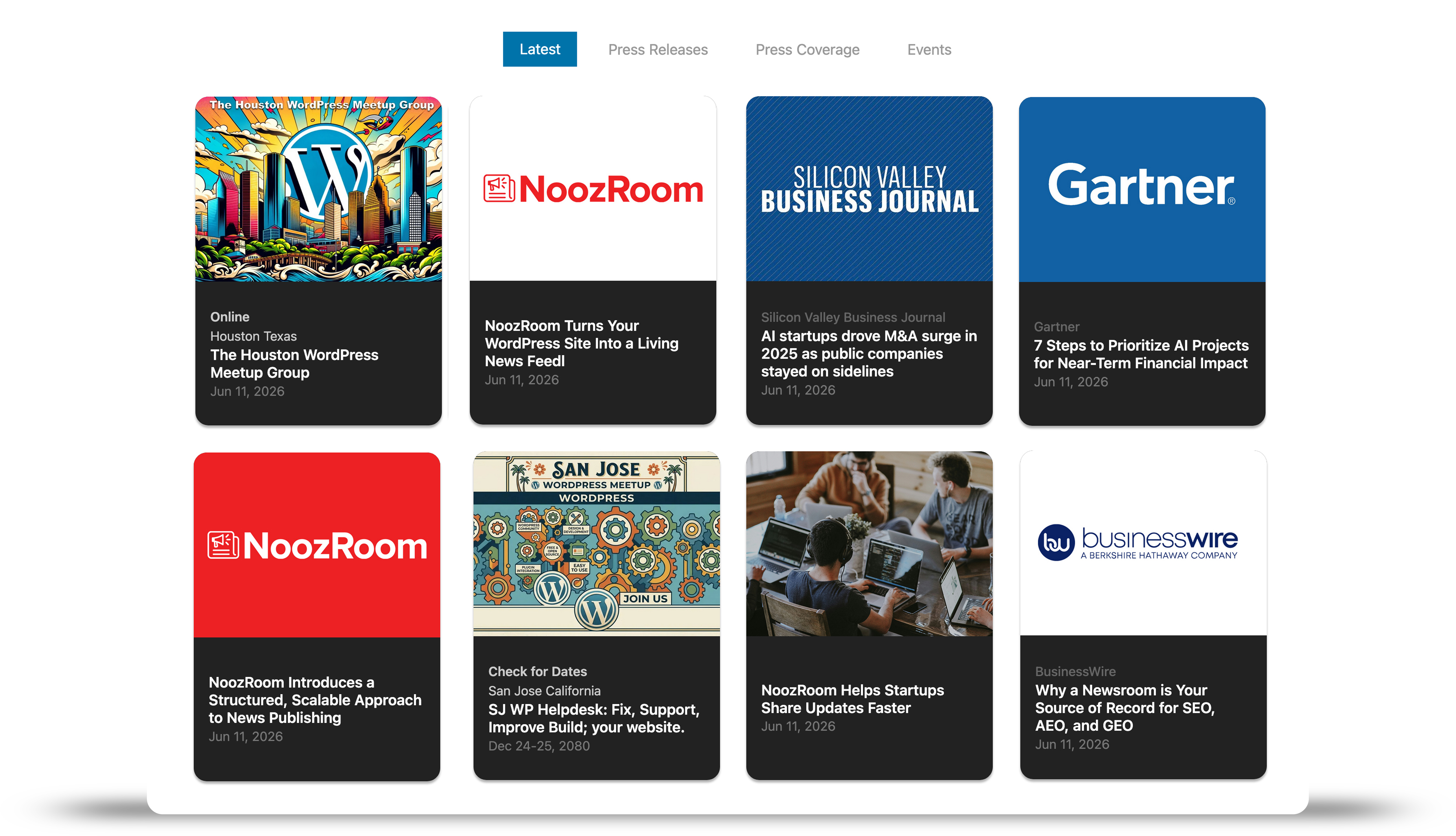 NoozRoom press room